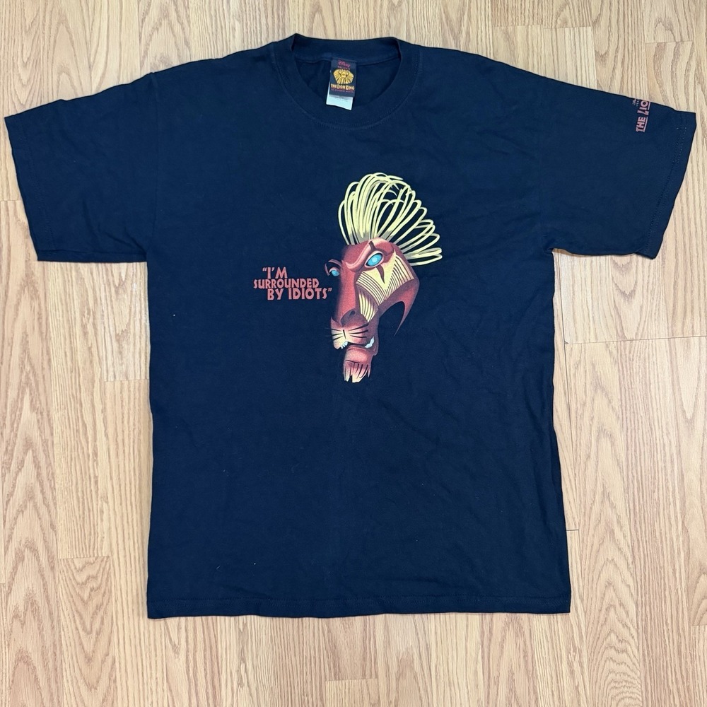 Disney The Lion King I'm Surrounded By Idiots Scar Broadway Shirt Promo Medium